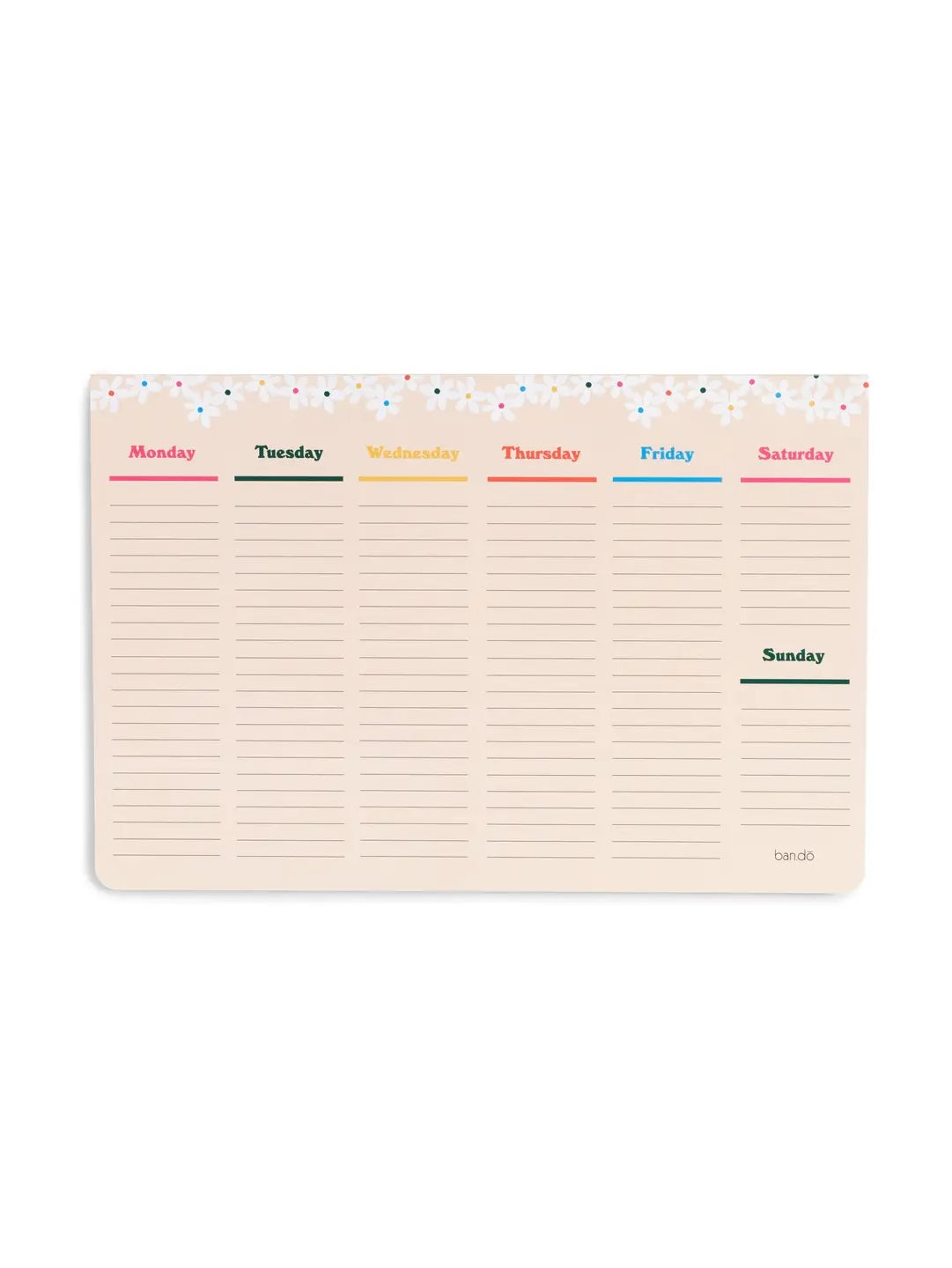 Week-to-Week Mega Desk Notepad