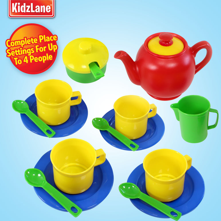 plastic tea set for adults