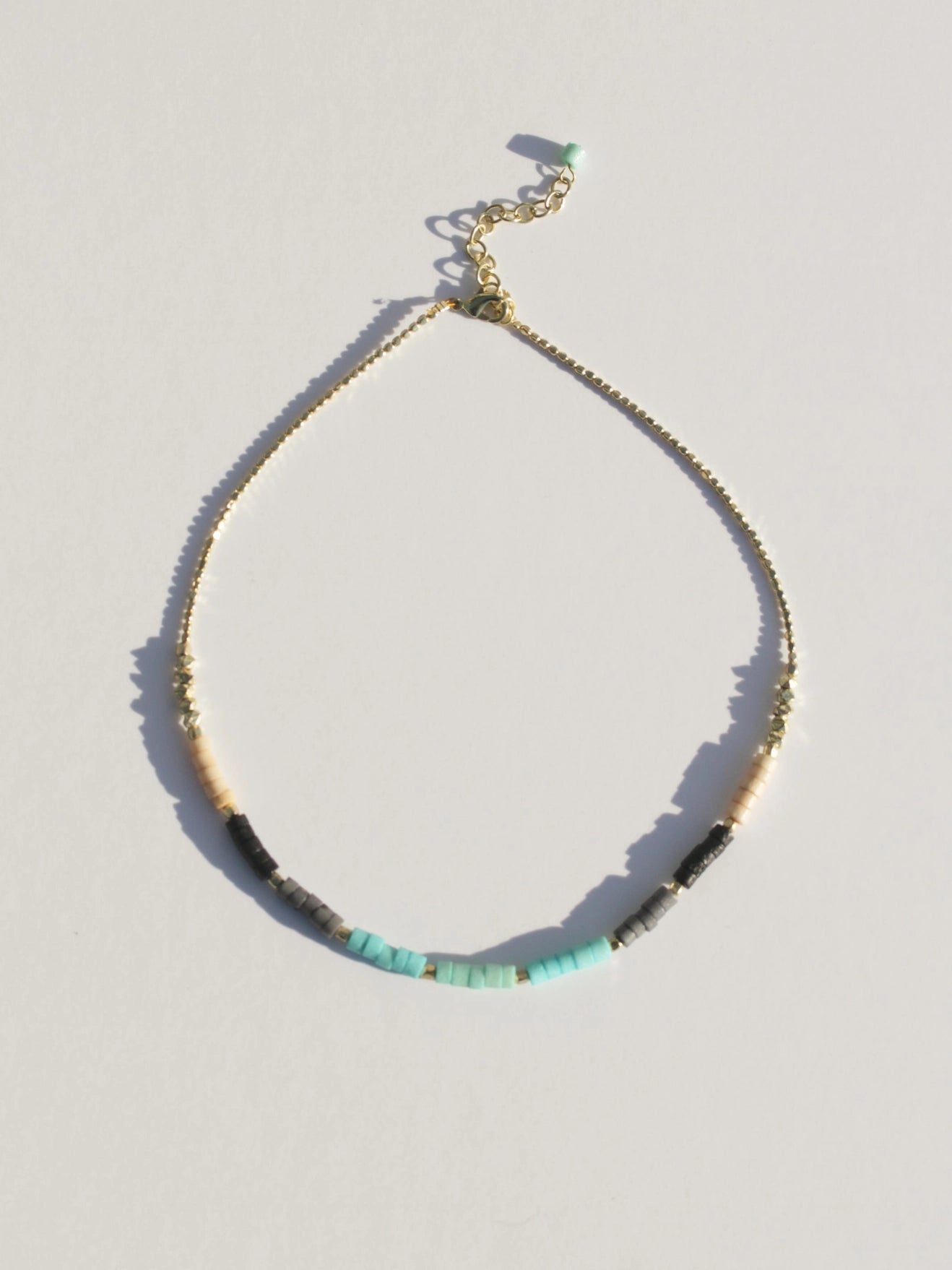 Gradient Bead Necklace - Turquoise
