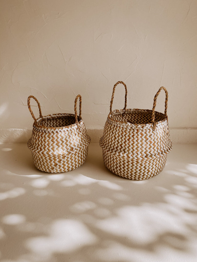 Large Hogla Storage Basket, Natural