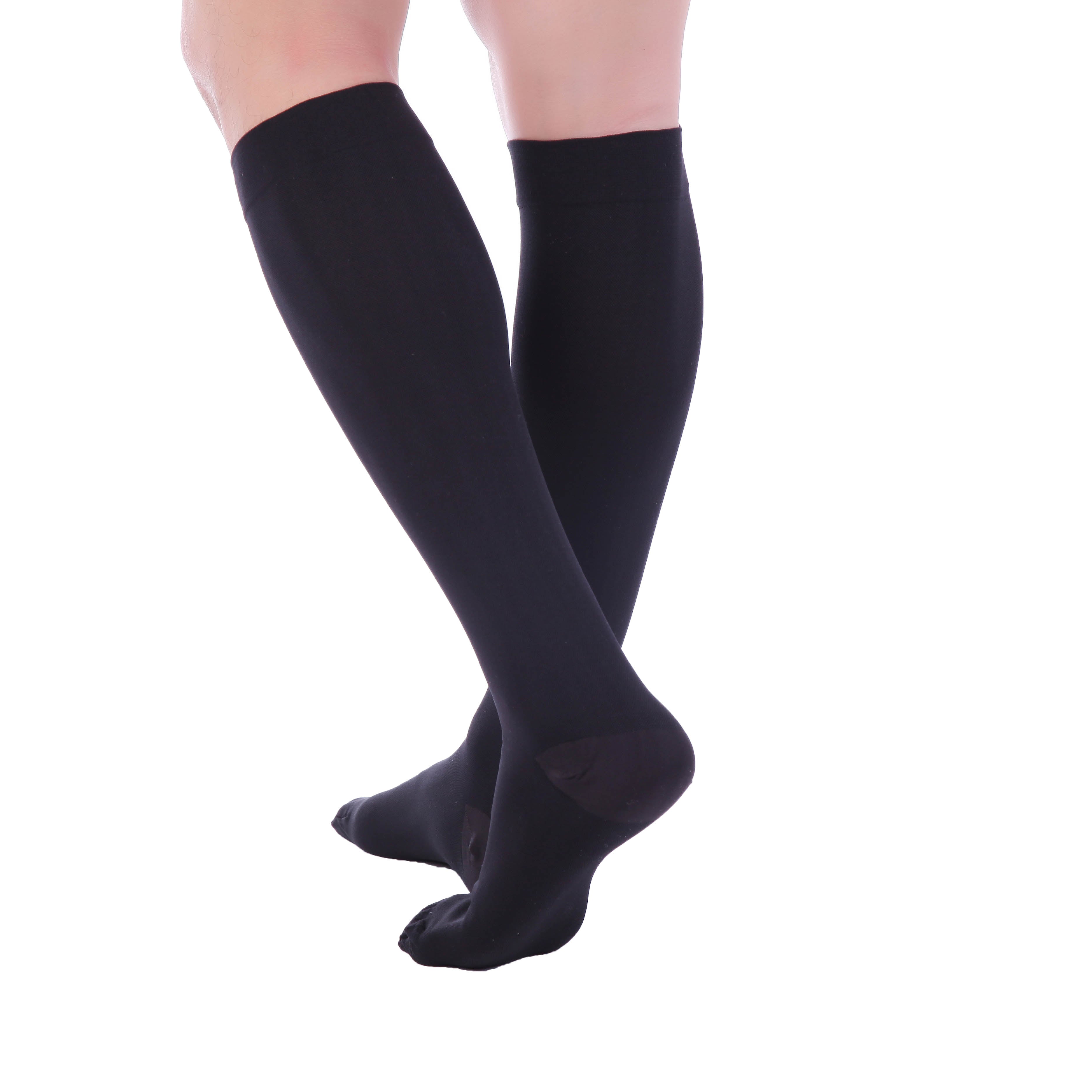 Premium Calf Compression Sleeve 20-30 MMHG Black by Doc Miller