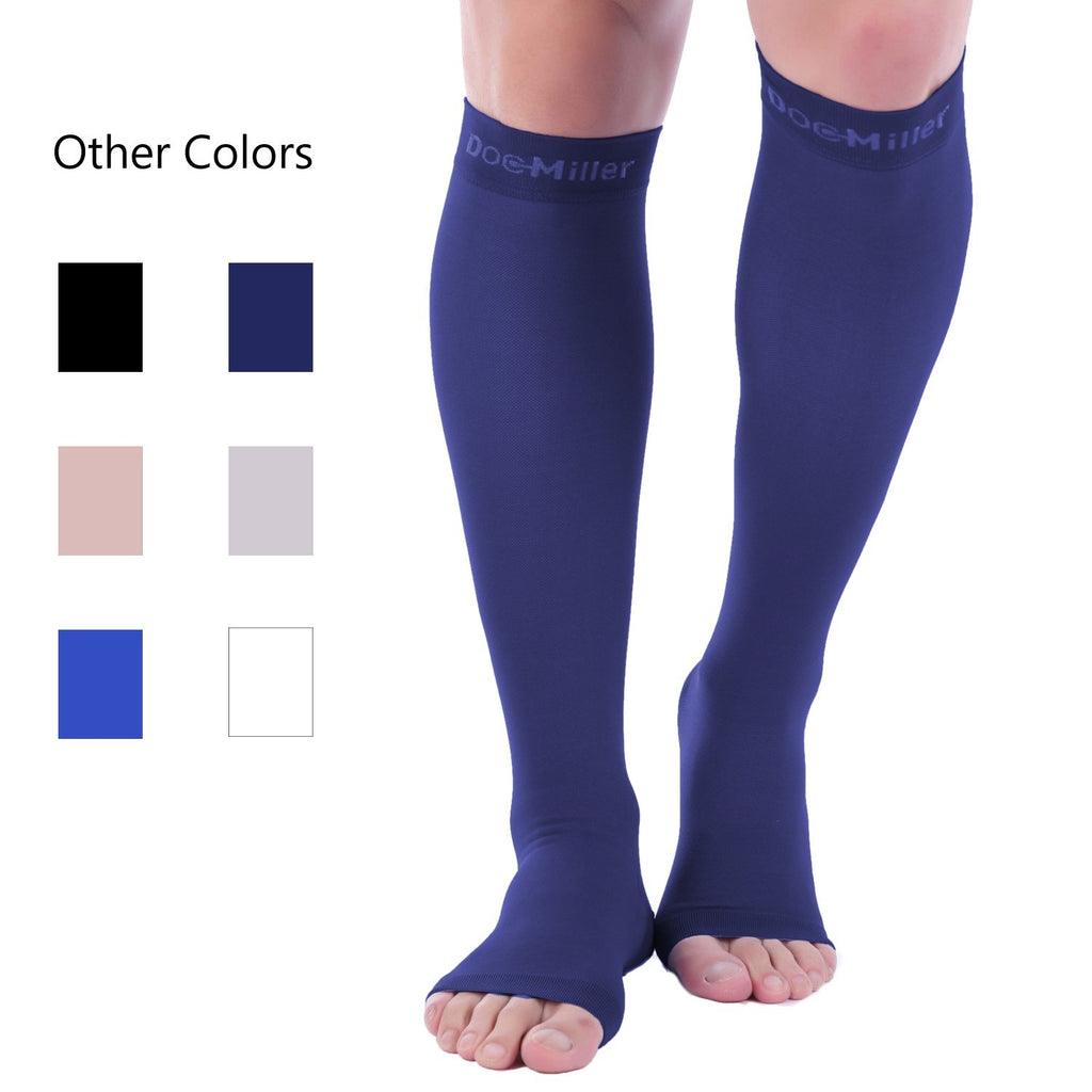 Open Toe Compression Socks 30-40 mmHg – Doc Miller