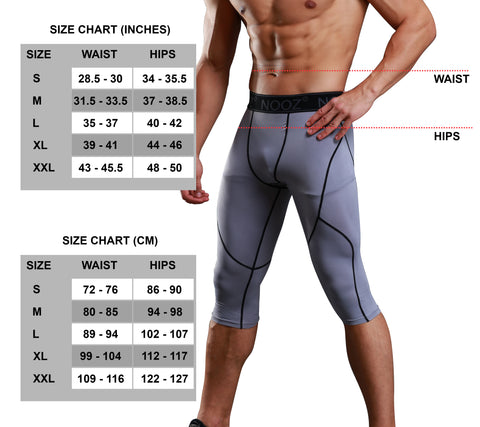 nike compression pants men's size chart