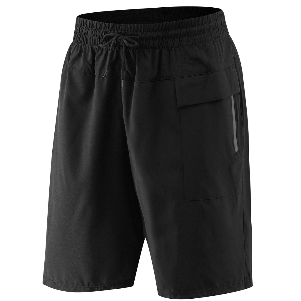 PEPEPEACOCK Men's Athletic Running Shorts with Pockets and Zip Front P