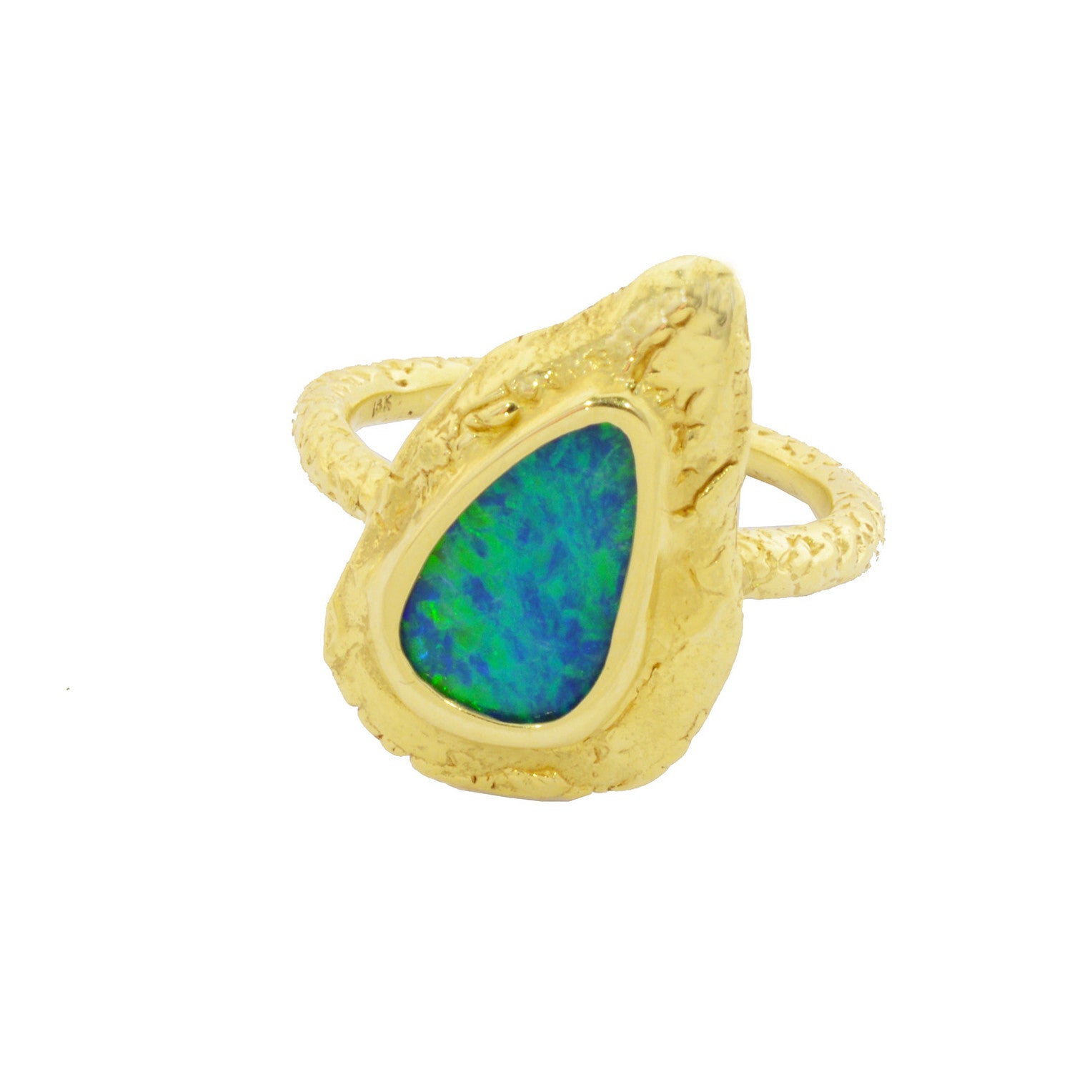 Ocean Flame Opal Ring