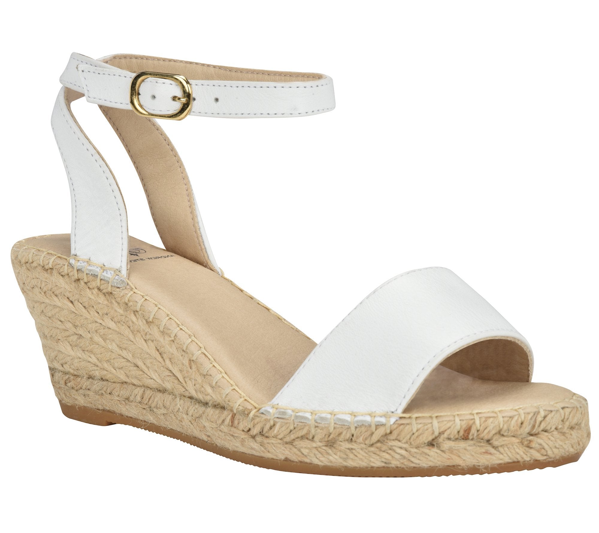 1) Leah White sandal – Andrew Footwear