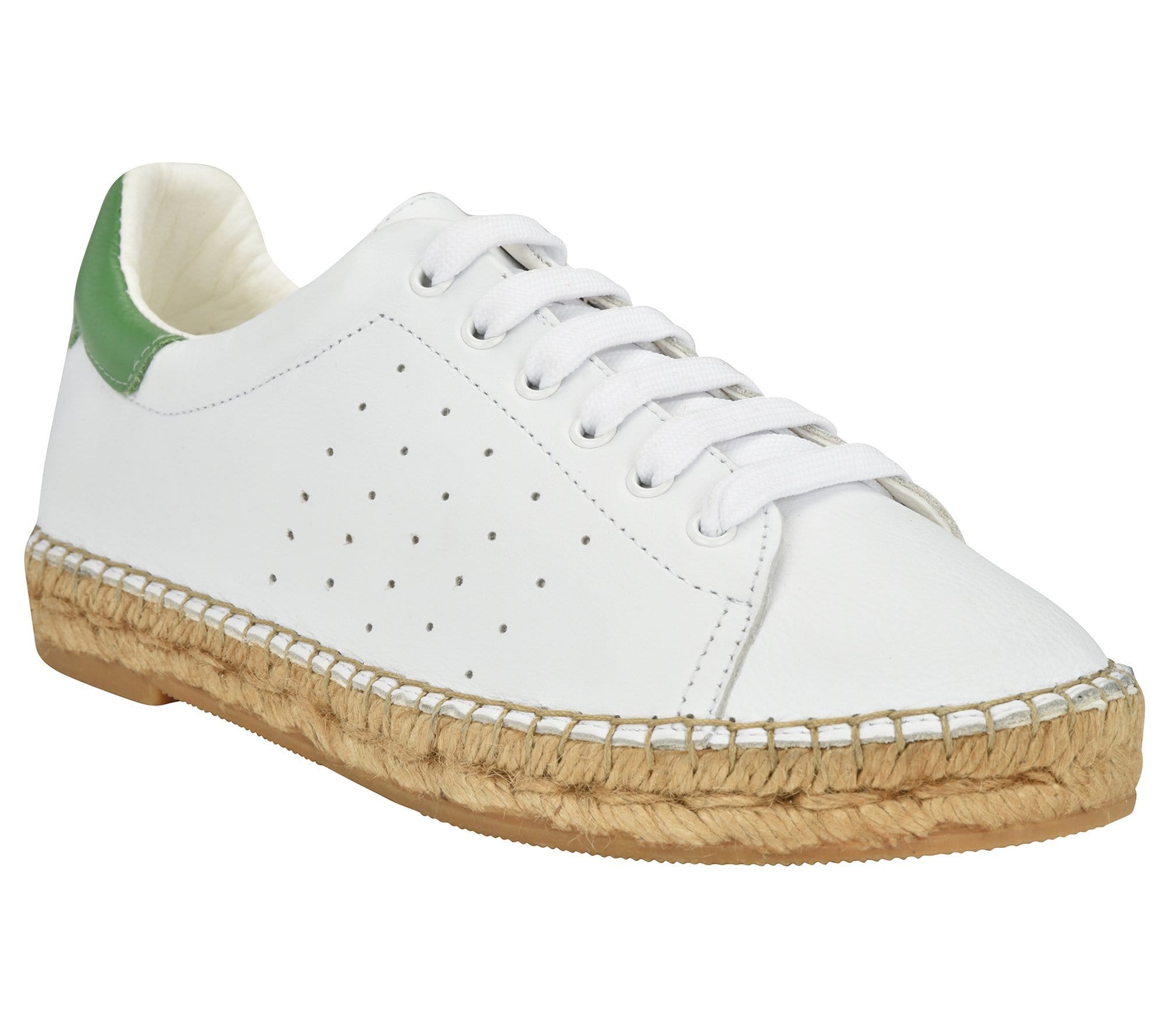 white espadrille sneakers