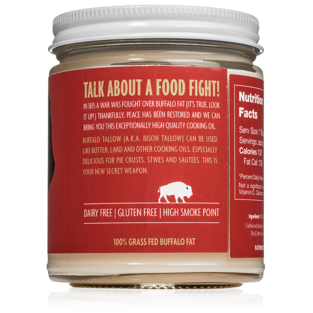 Fatworks Buffalo Tallow Grass Fed Organic Light And Neutral Taste Corganic 