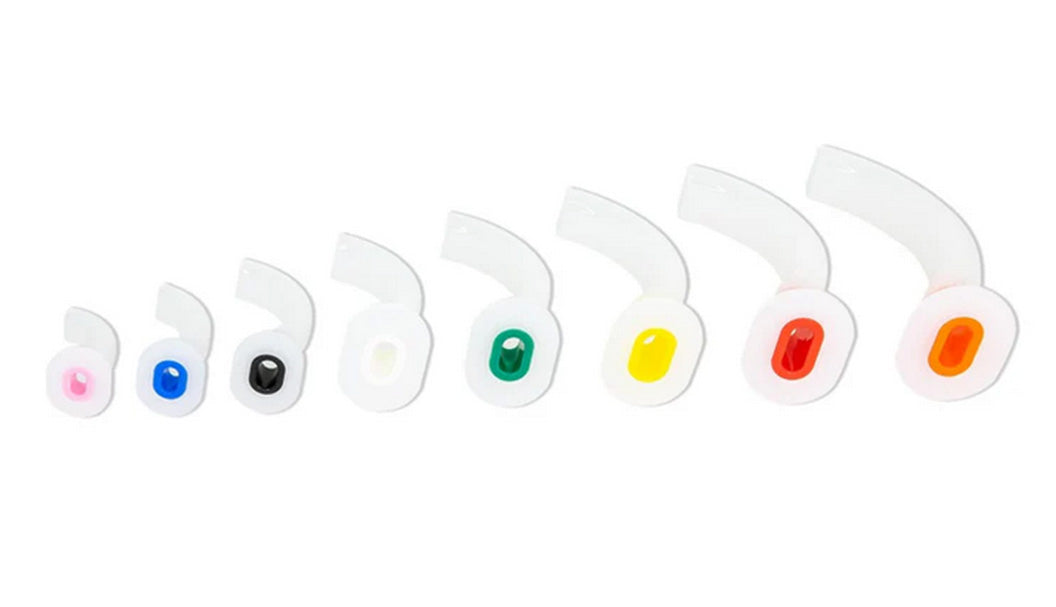 LINE2design Guedel Oral Airway Kit Color Coded Polyethylene Plastic Material - 8 Pcs Includes Sizes 40mm - 110mm