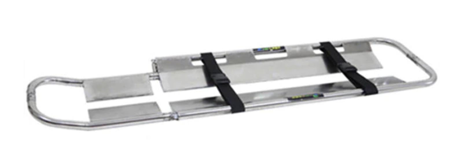 LINE2design Emergency Medical Scoop Stretcher, Adjustable Length with Two Black Safety Straps
