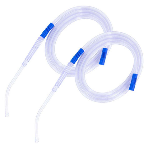 LINE2design Yankauer Oral Suction Clear Tubing Latex Free with Catheter Vented Tips