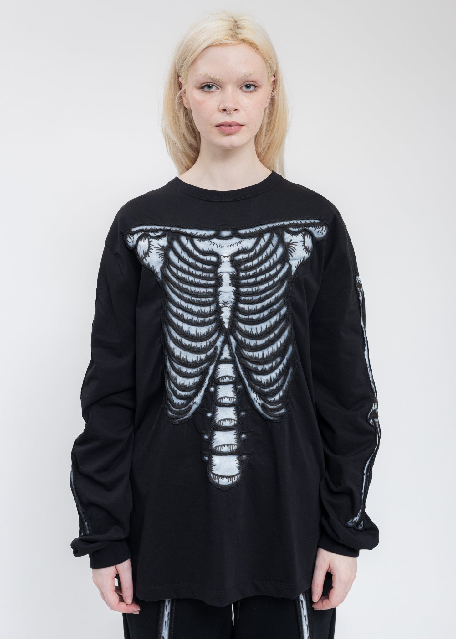 ダブレット doublet 19AW SKELETON EMBROIDERY D