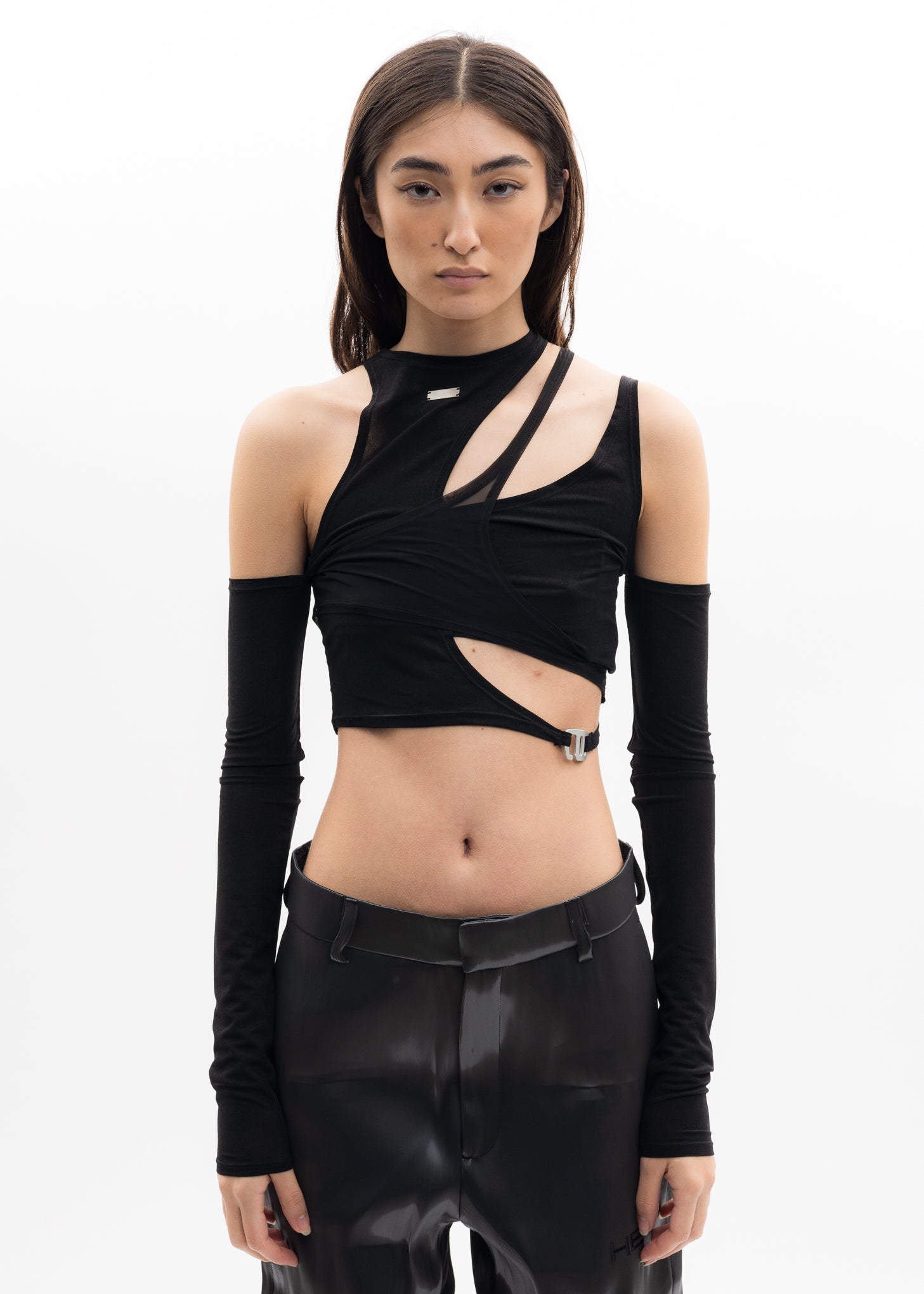 Black DECONSTRUCTED Top – 017 Shop