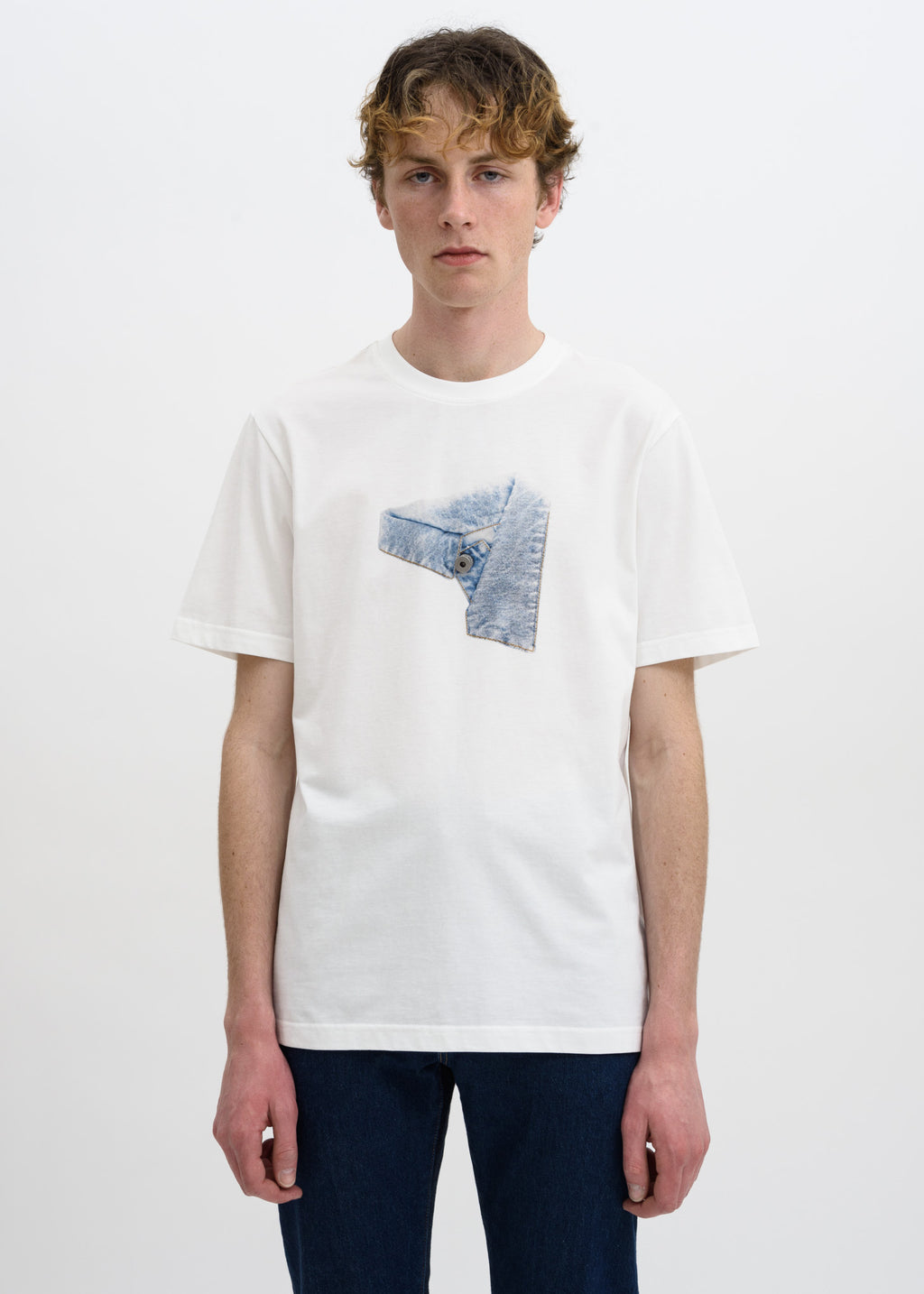017 Shop | Feng Chen Wang White Embellished T-Shirt