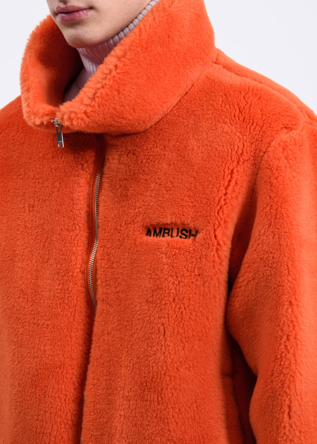 017 Shop | Ambush Orange Wool Fleece Jacket