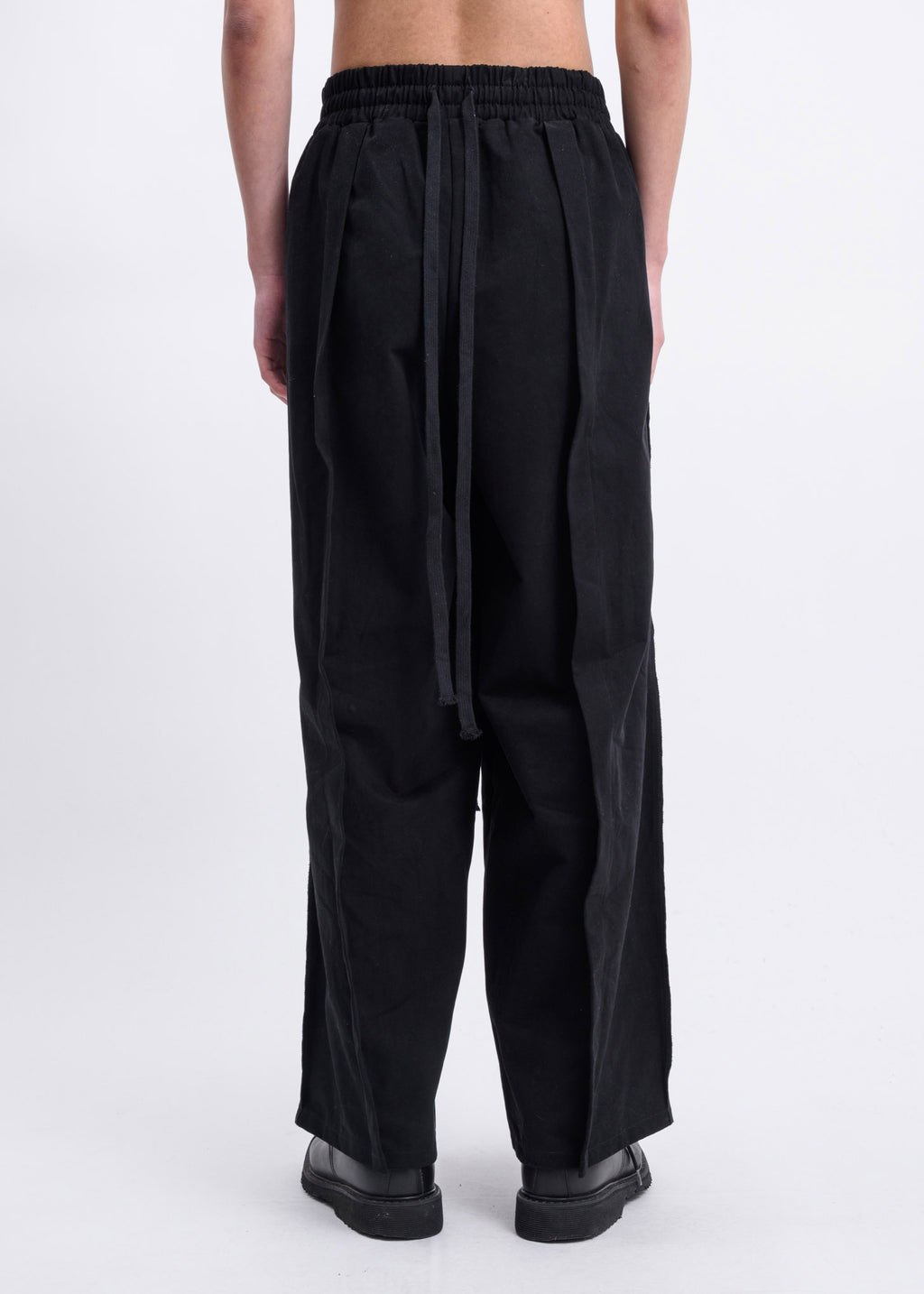 017 Shop | Komakino Black Folded Oversized Trousers