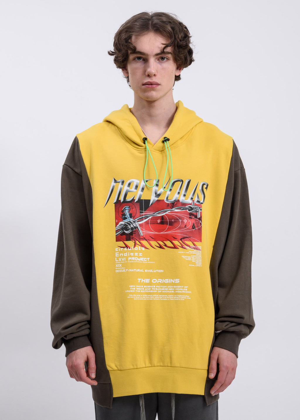 017 Shop | LXVI Yellow Reconstructed Hoodie