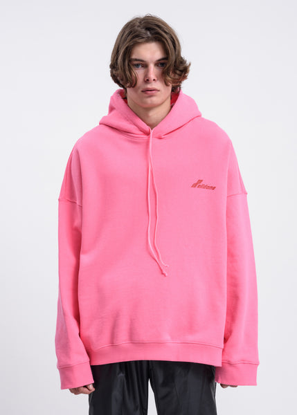 017 Shop | we11done Pink Round Cut Out Hoodie