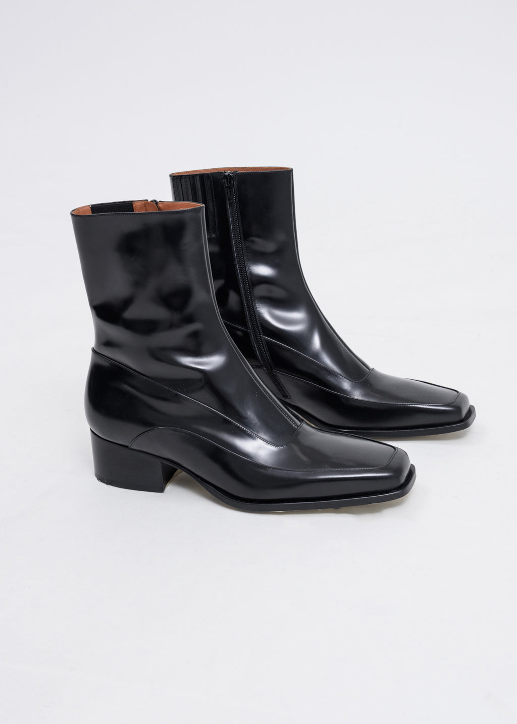 Y/Project Black Fitted Ankle Boots