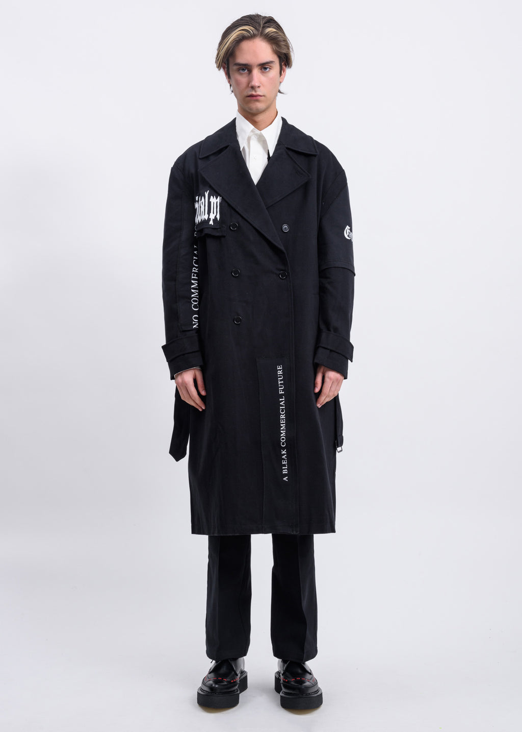 017 Shop | Yang Li Black Patch Iconic Trench Coat