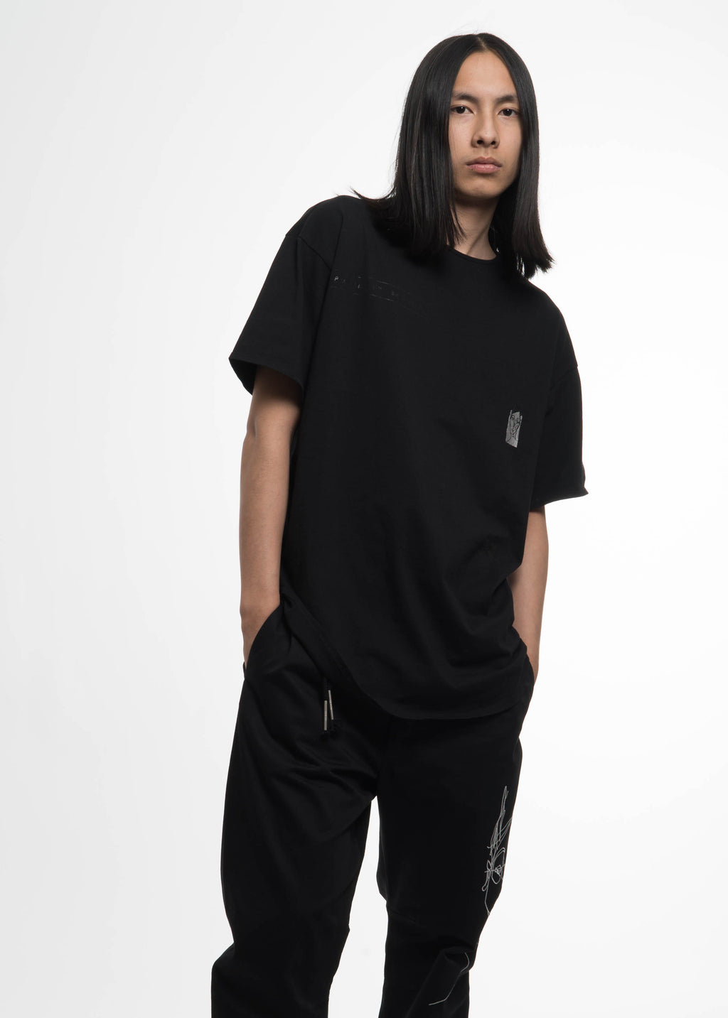 baggy black shirt