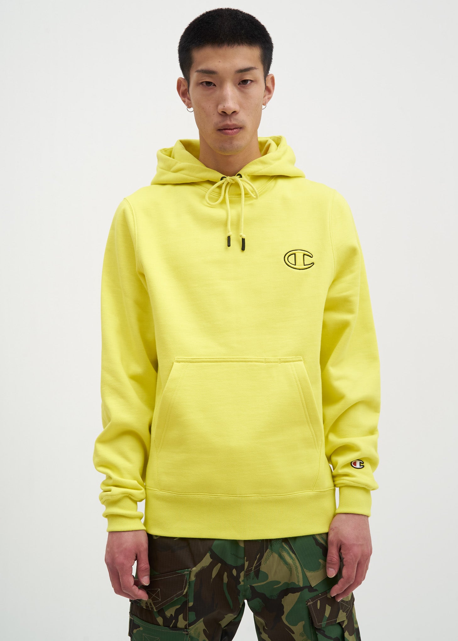 neon yellow champion sweatshirt