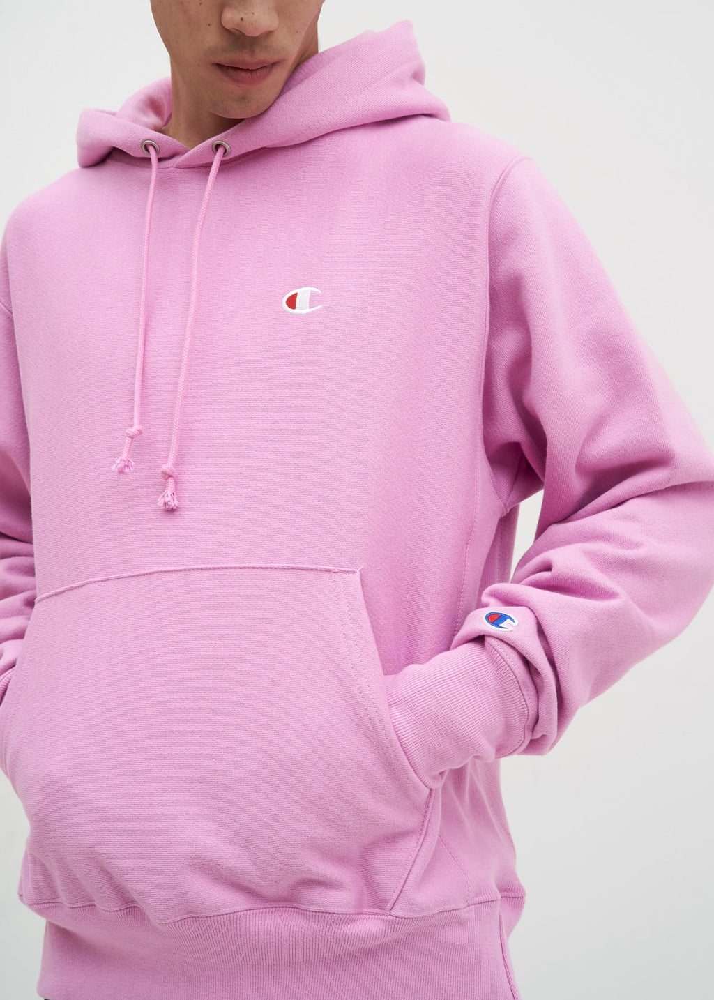 champion pink sweatshirt mens