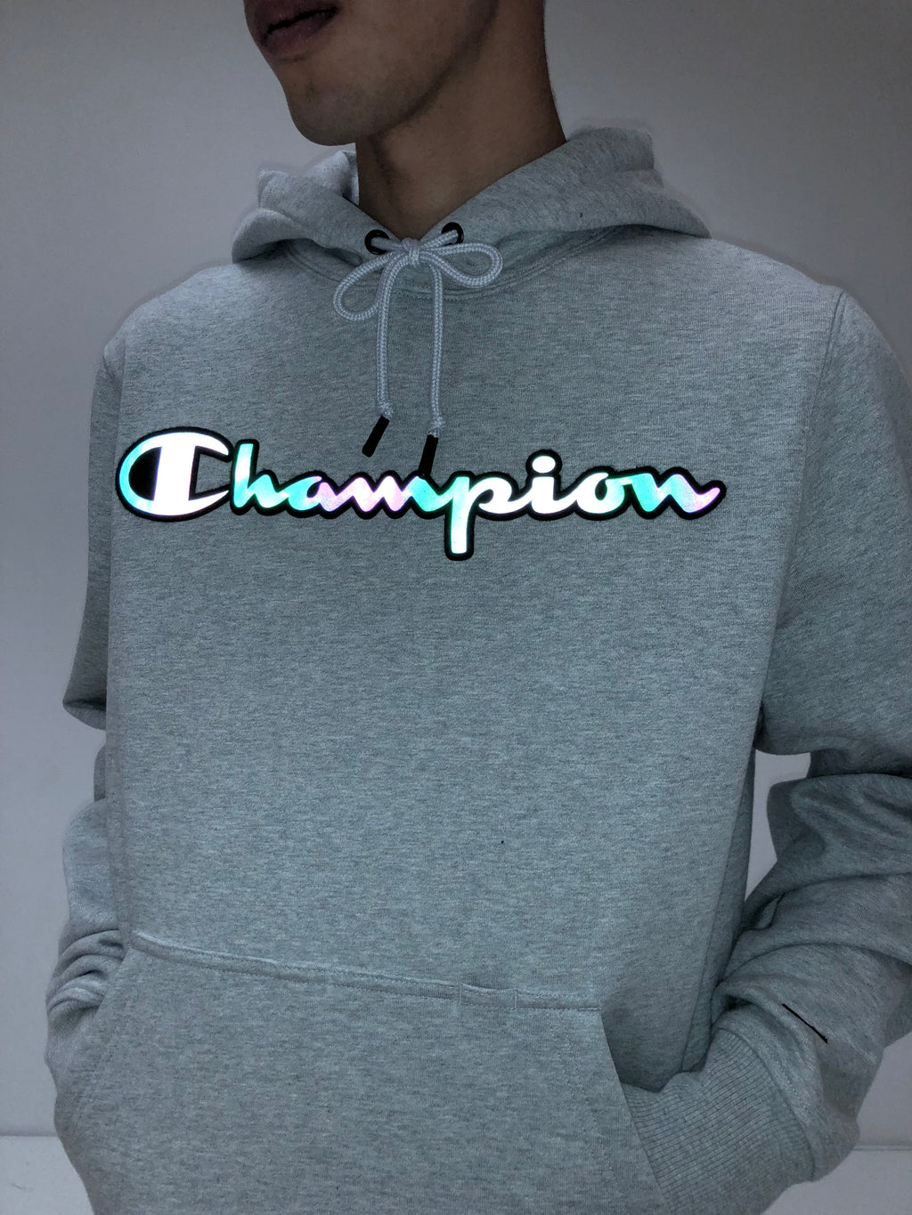 rainbow logo hoodie