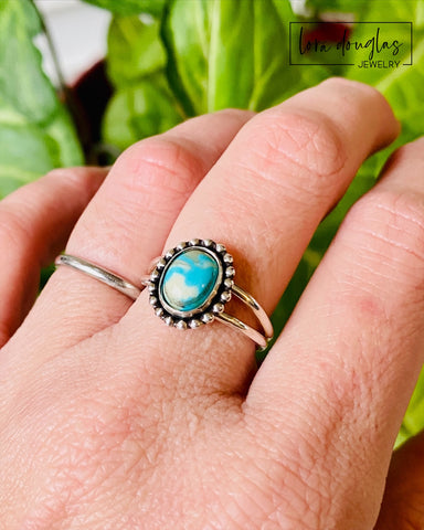 handmade turquoise sterling silver ring