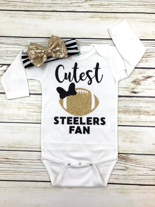 baby girl steelers outfit