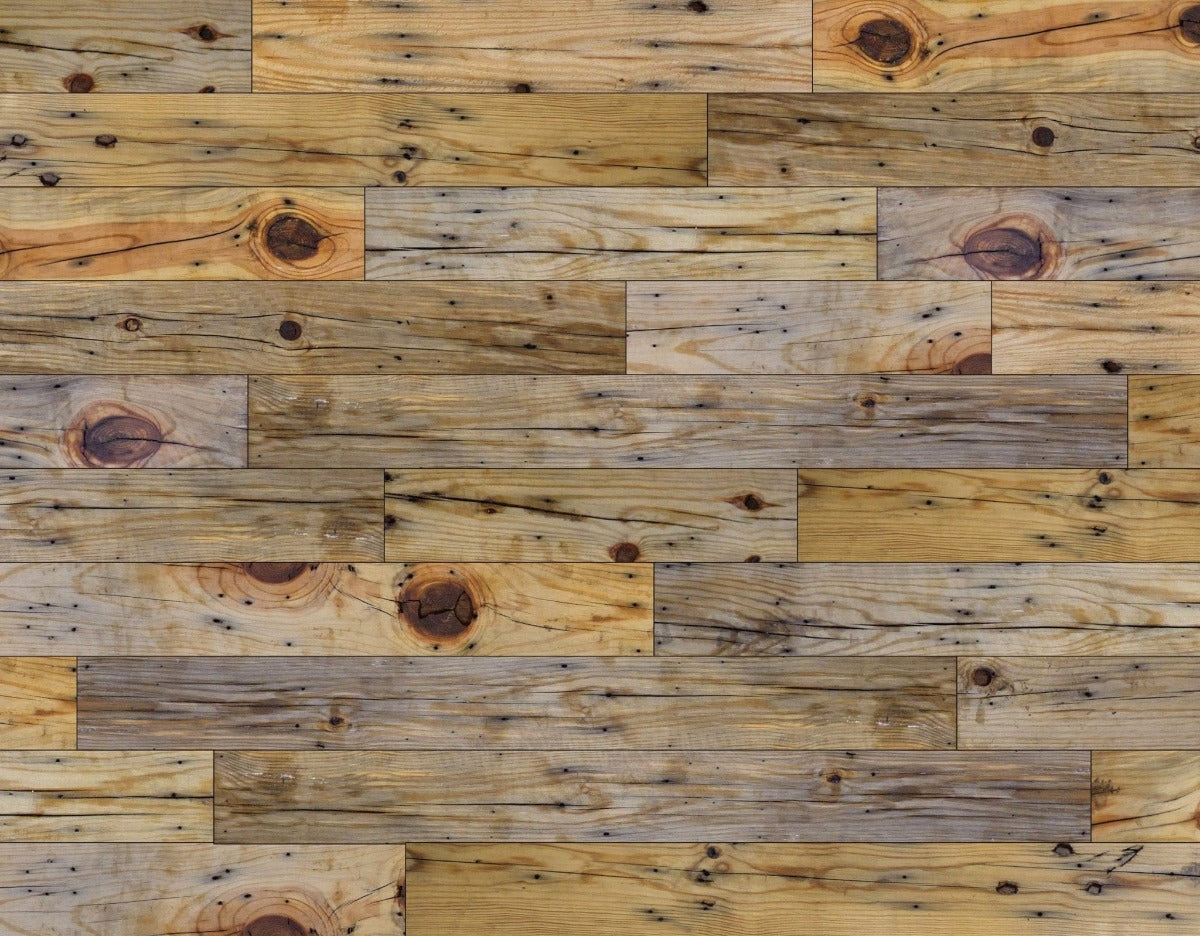 Wallplanks Reclaimed cartons Unfinished Pine Authentic Reclaimed Barnwood Plank-DIY