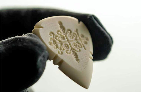 personalized guitar picks by Iron Age ivory