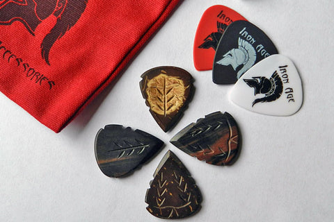 wood guitar pick iron age spearheads