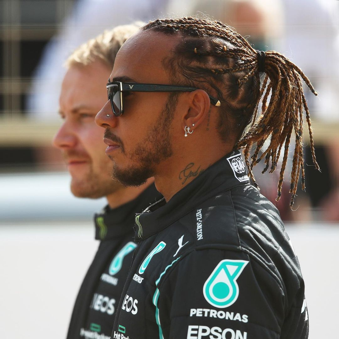 Lewis Hamilton causes fan to gasp as he lets natural curly hair down at  animal sanctuary  Celebrity News  Showbiz  TV  Expresscouk
