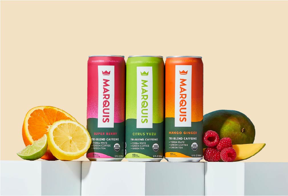 Marquis yerba mate energy drink with Fruits