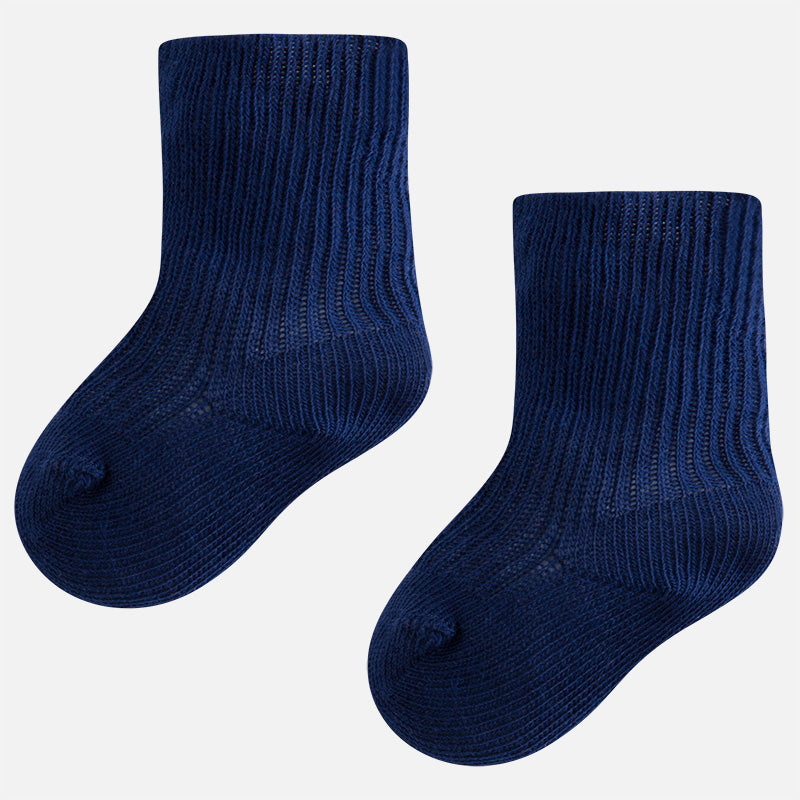 Mayoral Baby Boy Navy ribbed socks 9725 