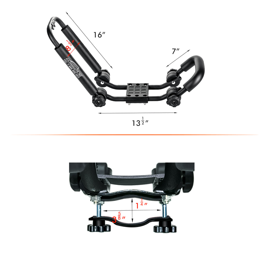 double folding kayak canoe roof racks aa-racks – www.aa