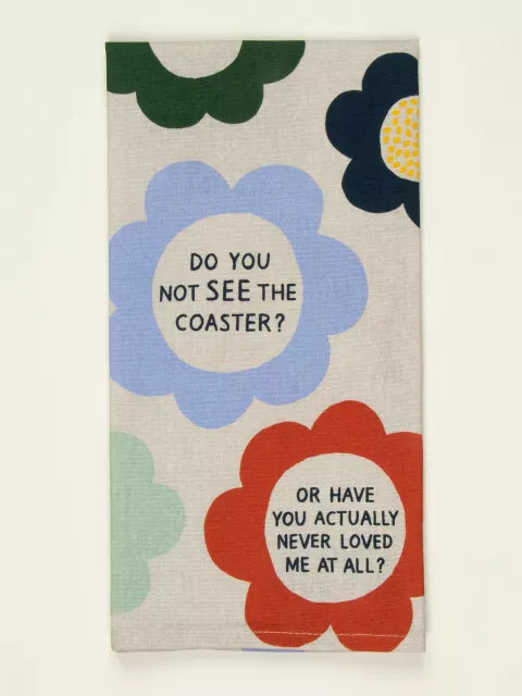 Alcohol and Friends Quote Dish Towel — Troy's Readers
