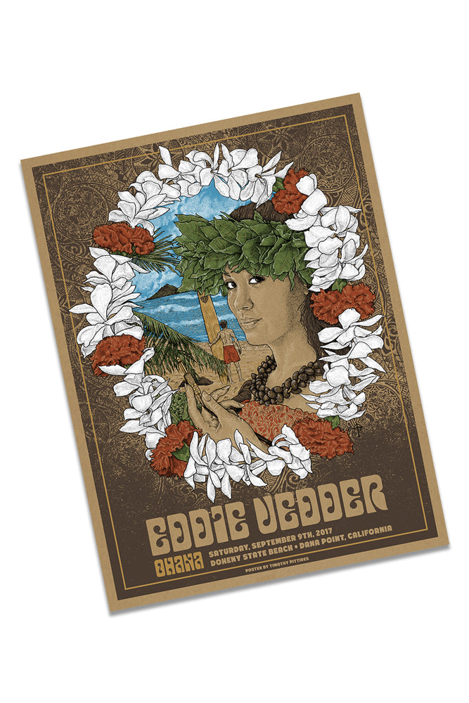 September 9th - Doheny CA - Eddie Vedder Poster