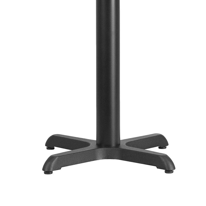 22'' x 22'' Restaurant Table X-Base with 3'' Dia. Table Height Column - Flash Furniture