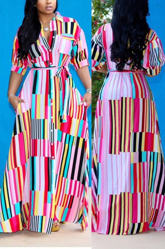 colorful maxi dress plus size