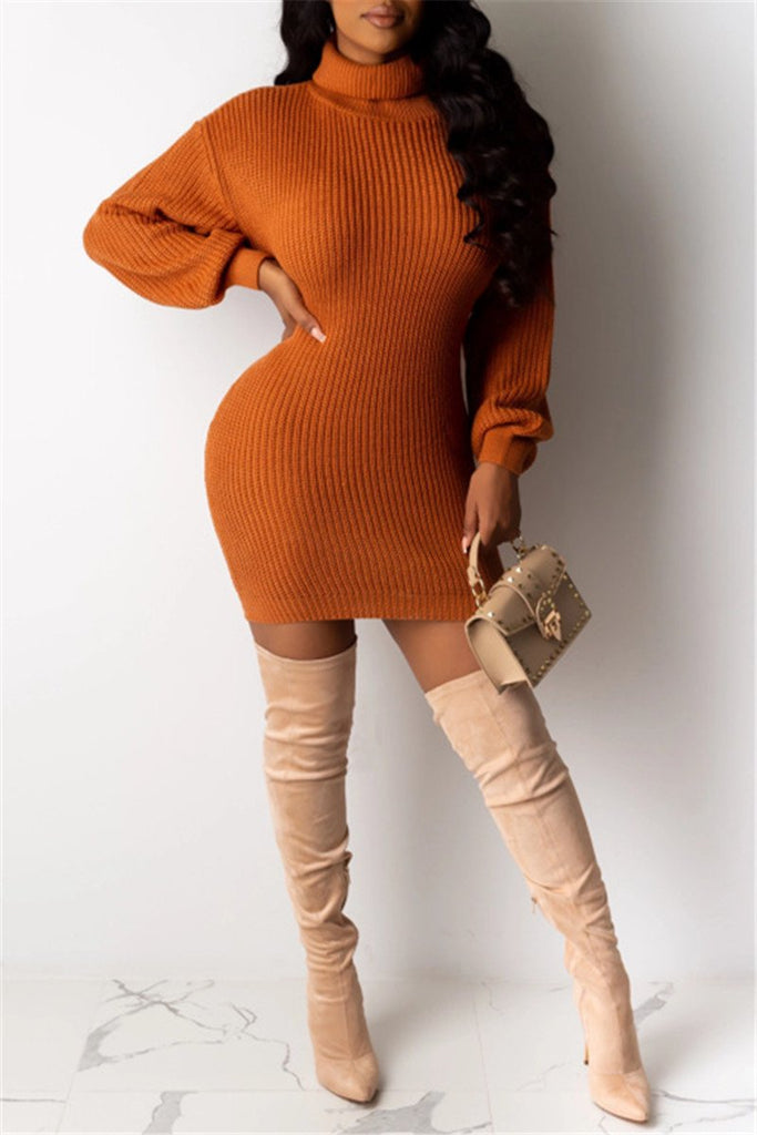 long sweater dress