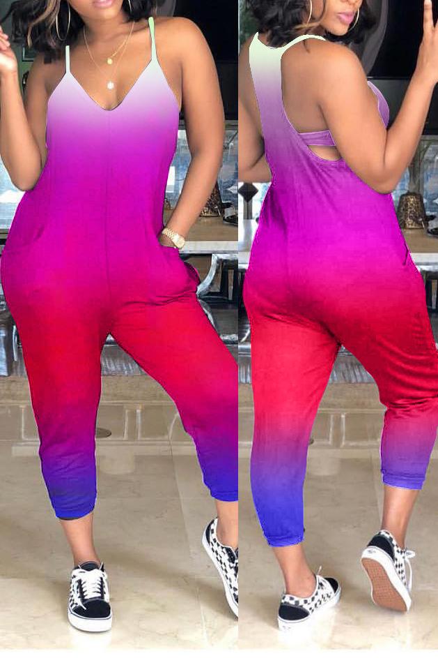 plus size tie dye jumpsuit