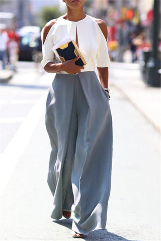 

Dove Gray Wide Leg Pants