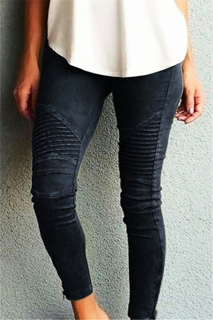 skinny fit biker jeans