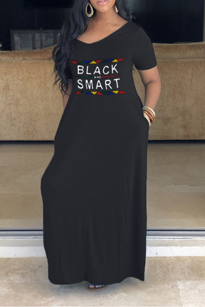 black and smart dress plus size