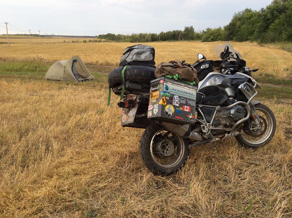 Uprising Luggage System on a BMW GSA