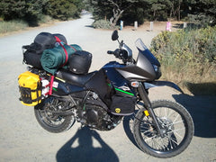 Uprising Luggage System on a Kawasaki KLR 650