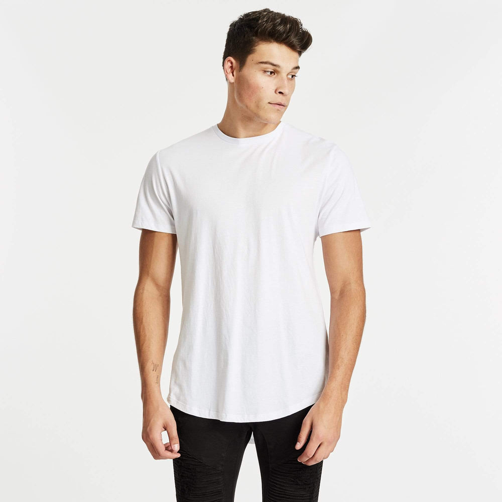 Essential Dual Curved Hem T-Shirt White – Kiss Chacey