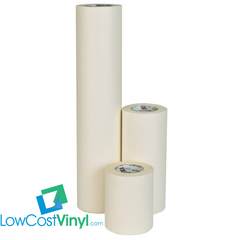 Collection of vinyl transfer application tapes from LowCostVinyl.com for use with all your vinyl craft project needs. 
